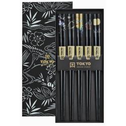 Coffret 5 Paires de Baguettes Black Tokyo Design Studio
