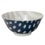 Bol Kasuri Tayo Gray Stripe Dark Blue Dot 15x7 cm