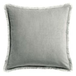 Coussin Velours Fara Perle 45x45cm Vivaraise
