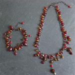 Collier et Bracelet Bohemian Rouge