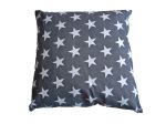 Coussin Anthracite Etoiles Blanches 50x50 cm