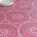 Toile Enduite Savoie Arabik Vieux Rose Stof (x10cm)