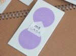 Set de 10 Ronds de Masking Tape Rayures Violettes