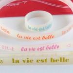 Set La Vie est Belle Collier, Bague, Bracelet, Strap