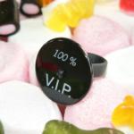 Bague 100% VIP Noire La Lutine