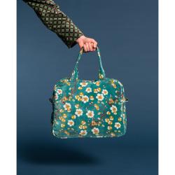 Sac Week-End Poppins Velours Blossom Blue Les Touristes
