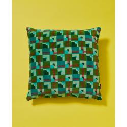 Coussin Velours Aberdeen Emeraude 45x45 cm Les Touristes