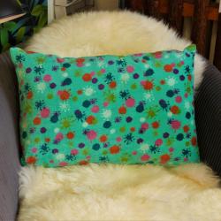 Coussin Velours Tâches Light Green 55x35 cm Les Touristes