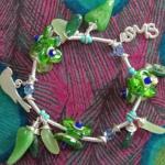 Bracelet Résine Green Leaves Orna Lalo