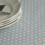 Toile Enduite Pois Gris Stof (x10cm)