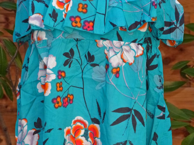 Robe Gorée Pivoine Turquoise La Fiancée du Mekong