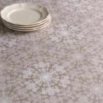 Toile Enduite Lin Flocons Paillettes (x10cm)