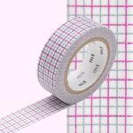 Masking Tape Quadrillé Violet Gris MT01D271Z