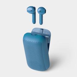 Ecouteurs Sans Fil Enceinte Bluetooth Speakerbuds Bleu Lexon