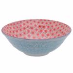 Bol Saladier Noodle Star Wave 21 cm Red Light Blue