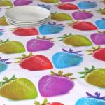 Toile Cirée Fraises Multicolores (x10cm) Stof