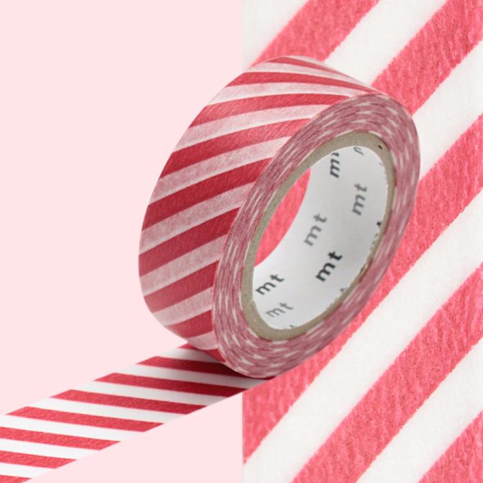 Masking Tape Rayures Rouge MT01D245Z