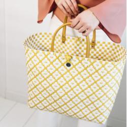 Sac Cabas Shopper L Motif Mustard Handed By