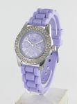 Montre Femme Silicone/Strass Lilas