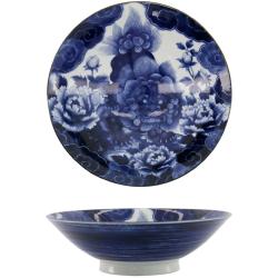 Saladier Menbachi Japonism Blue Lion 25,2 cm Tokyo Design Studio