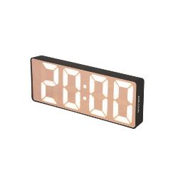 Réveil Alarm Clock Copper Mirror Present Time