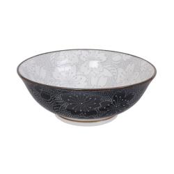 Bol Ramen Sakura Grey Black 19,7 cm Tokyo Design Studio