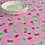 Toile Cirée Kitsch Kitchen Rose Cerises