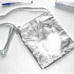 Pochette Bandoulière Argent Caroline Lisfranc