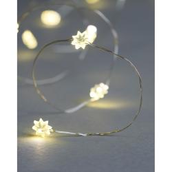Guirlande Lumineuse 40 Leds Silke Mini Flower Clear Silver Indoor Sirius