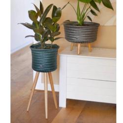 Cache Pot Support de Plantes Blue Green Handed By
