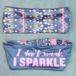 Bandeau Réversible Sweat Happy I Sparkle