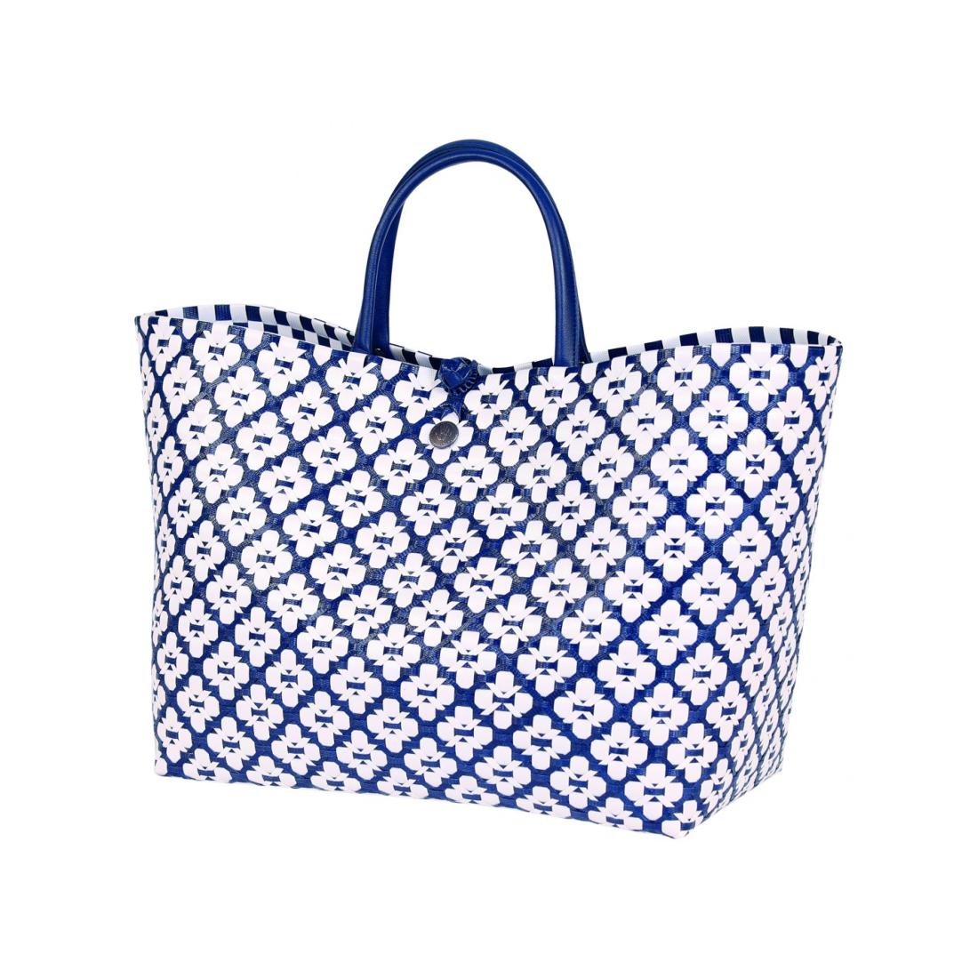 Sac Cabas Shopper L Motif Navy Handed By