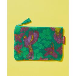 Trousse Velours Medium Ancolie Emeraude Les Touristes