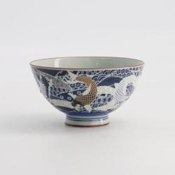 Bol à Riz Kawaii Carp Blue Tokyo Design Studio