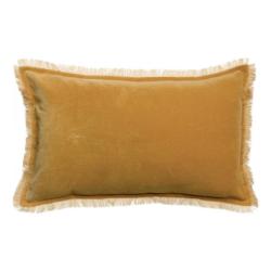 Coussin Velours Fara Mirabelle 30x50cm