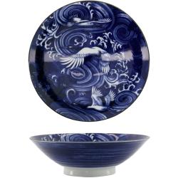 Saladier Menbachi Japonism Blue Crane 25,2 cm Tokyo Design Studio