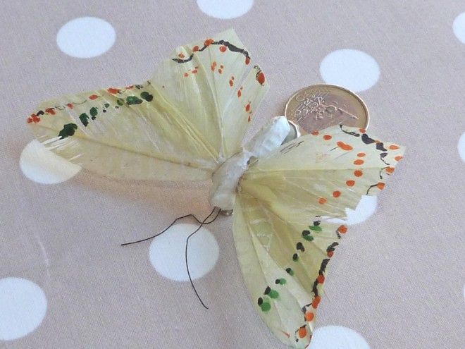 Papillons Décoratifs Vanille (set de 5)