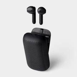Ecouteurs Sans Fil Enceinte Bluetooth Speakerbuds Noir Lexon