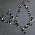 Collier et Bracelet Bohemian Black and White