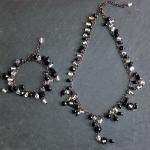 Collier et Bracelet Bohemian Black and White