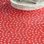 Toile Cirée Kitsch Kitchen Rouge Pois (x10 cm)