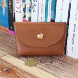 Porte-Monnaie Marron Caramel Crazy Lou