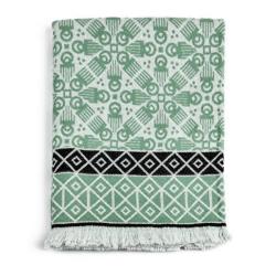 Plaid Sage Duafe Blanket 3rd Culture