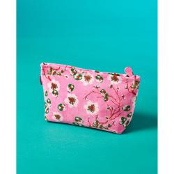 Trousse Airport XL Velours Blossom Pink Les Touristes