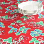 Toile Cirée Kitsch Kitchen Fraises/Rouge (x10 cm)