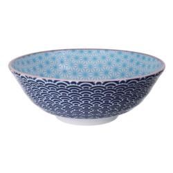 Bol Saladier Ramen Star Wave 21 cm Light Blue Dark Blue