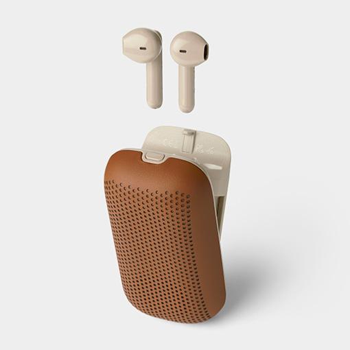 Ecouteurs Sans Fil Enceinte Bluetooth Speakerbuds Camel Lexon